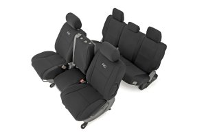 Toyota Tacoma Seat Covers - Front + Rear - Rough Country - Neoprene - '07-'13